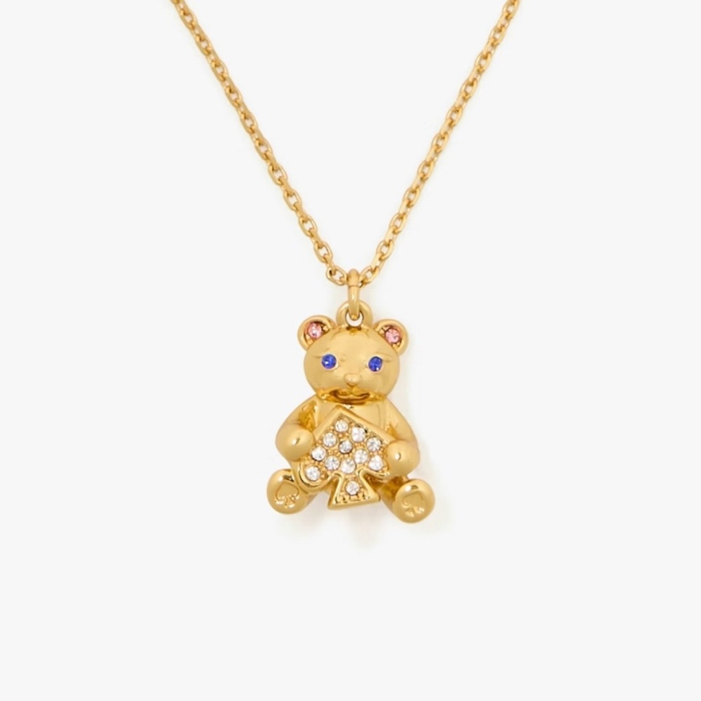 Kate Spade NWT‎ Oh What Fun Spade Teddy Bear Pendant
